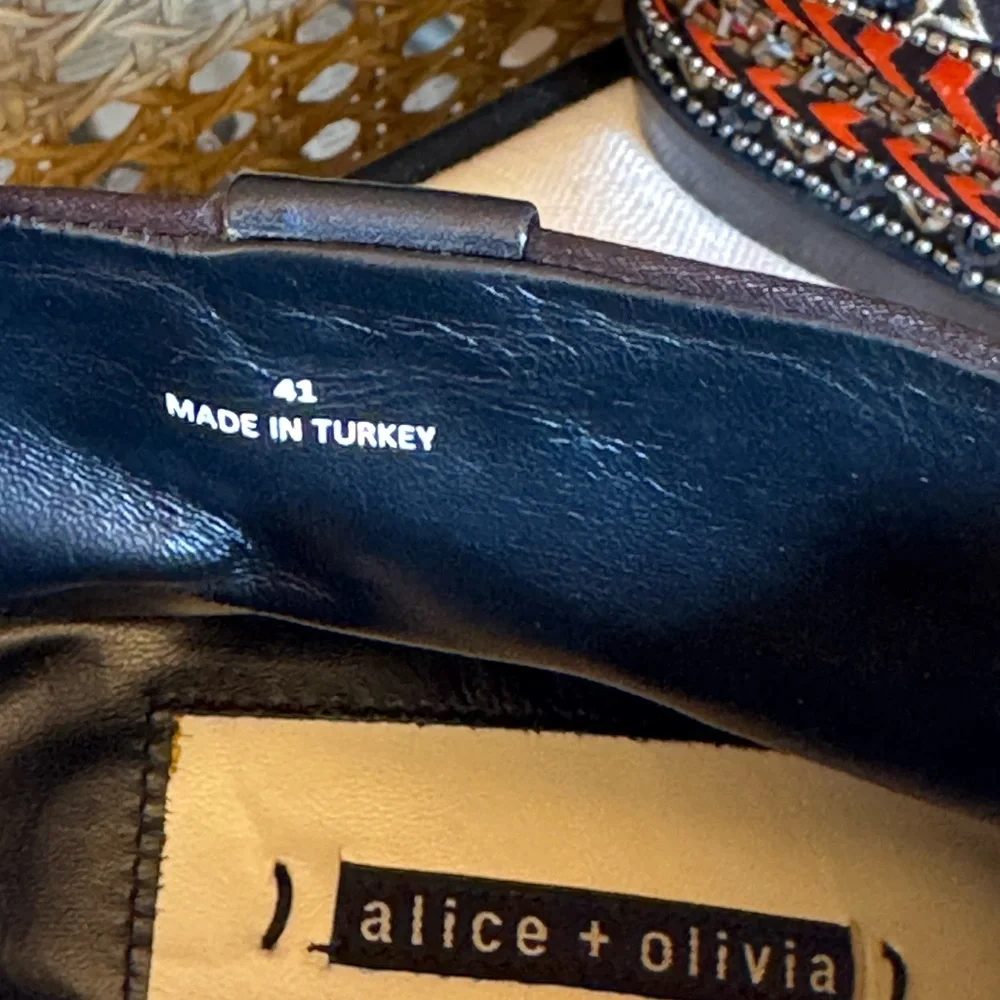 HTF New Alice + Olivia Bohemian Boots With Intricate Beading & Hidden Heel EU 41 - Picture 9 of 9